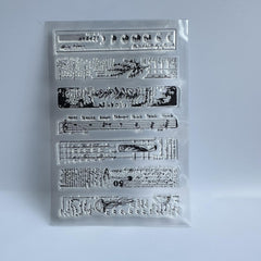 Animal Background Clear Stamps for Card Making and Scrapbooking