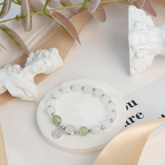 Artificial Jade Blessing Bracelet for Good Fortune, Ideal Gift