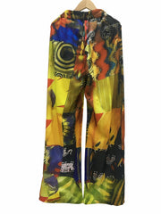 Boho Style Men's Loose Straight Leg Pants for Beach Vacation