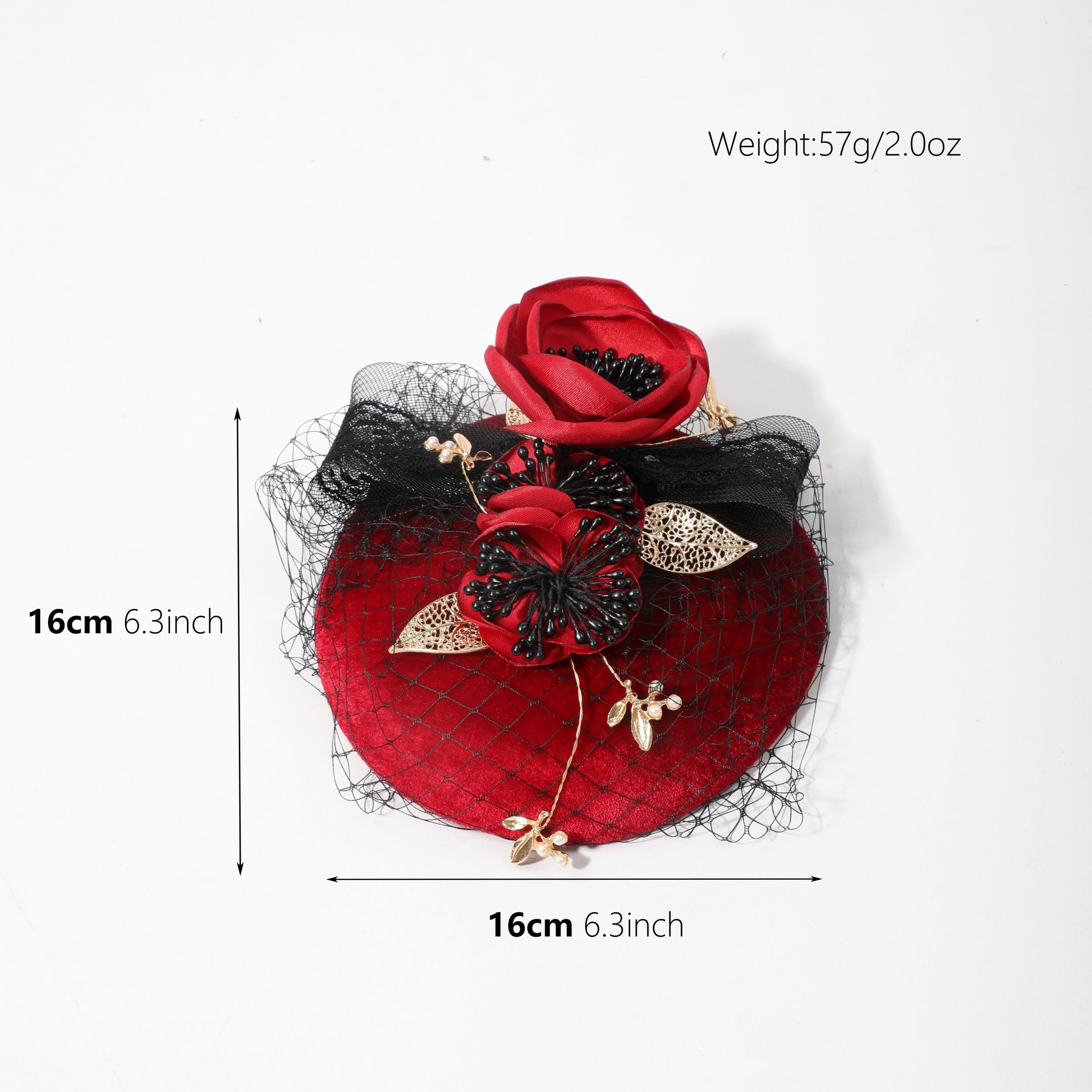 1920s Vintage Veil Derby Fascinator Hat Women's Wedding Headdress