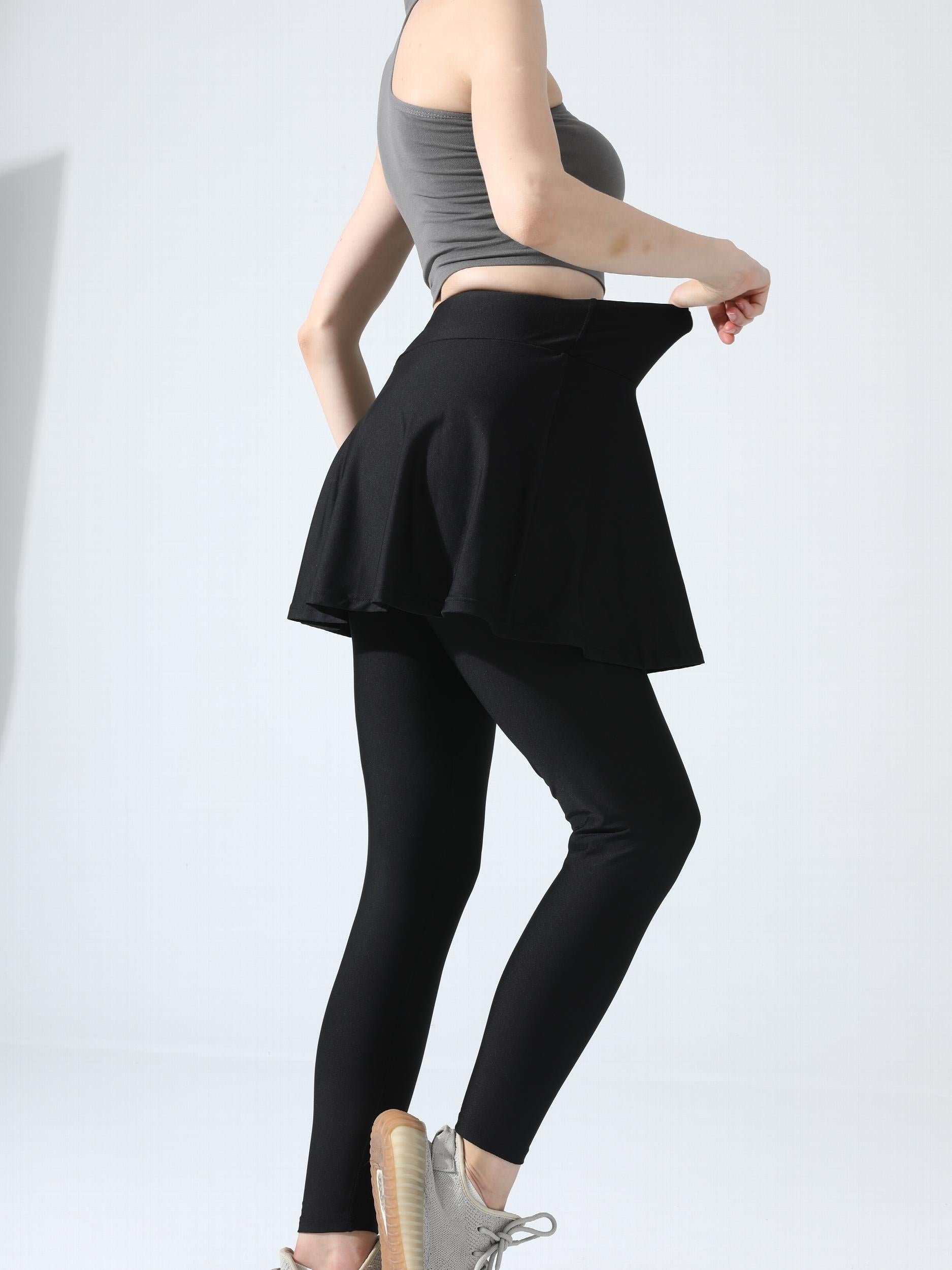 2 in 1 Sports Skirts With Leggings Running Golf Tennis Skorts Women's Activewear