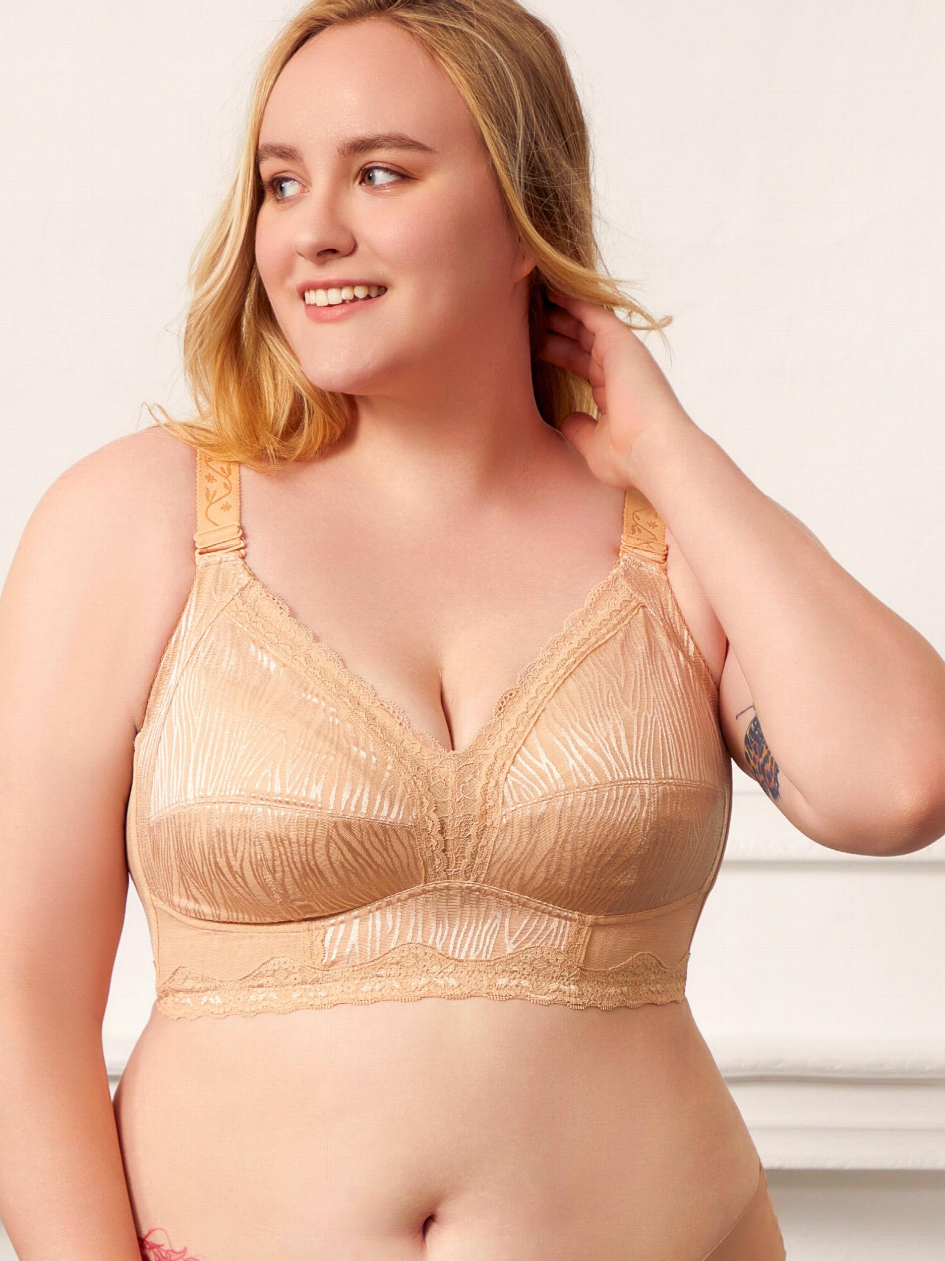Floral Lace Wirefree Longline Bralette