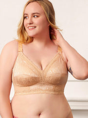 Floral Lace Wirefree Longline Bralette