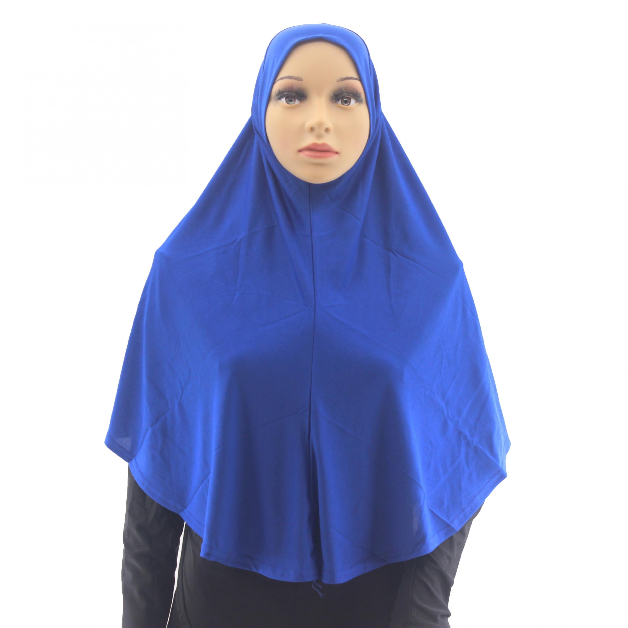 Soft Elastic Hijab Solid Turban Head Wrap For Women