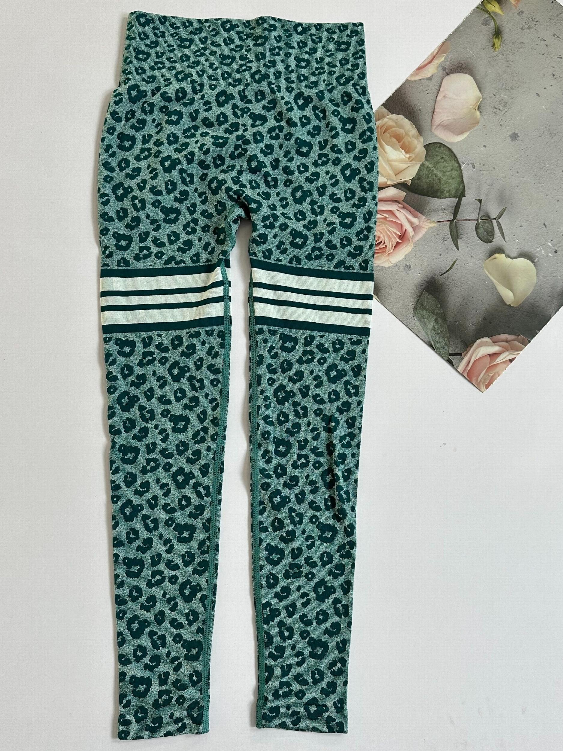 Leopard Print High Waist Yoga Pants Butt Lifting Slimming Leggings