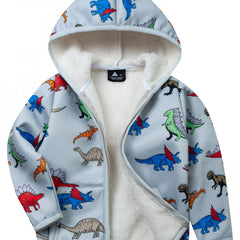 Boys Fleece Hoodie Jacket Baby's Warm Coat
