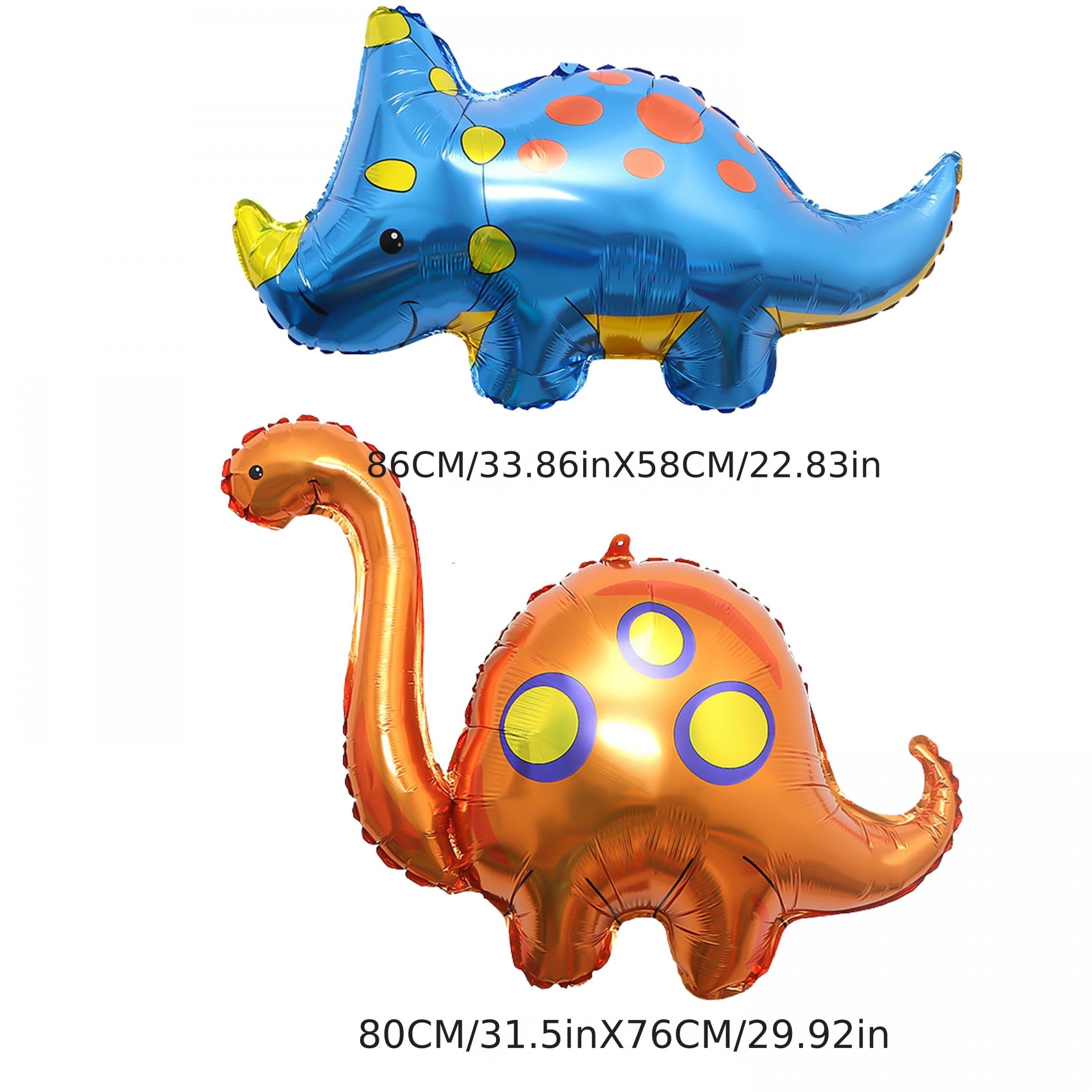 8pcs Giant Cartoon Dinosaurs Helium Balloons for Kids Birthday Party