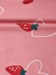Women's Plus Heart & Strawberry Print Pajama Bottoms
