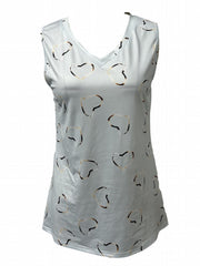 Floral Print Tank Top V Neck Sleeveless Summer Top Women's Clothing