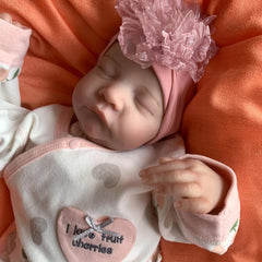 Reborn Baby Dolls Asleep 3D Skin Visible Veins Lifelike Newborn Doll Toy Gift