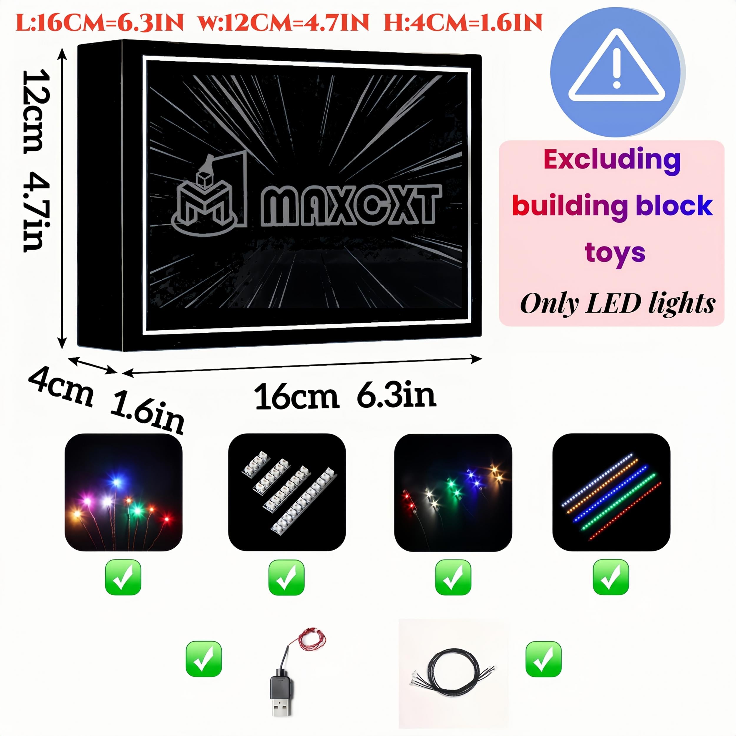 Mini Led Lights for 10343 Orchid Light Building Blocks, No Batteries