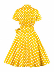 Polka Dot Print Retro Dress