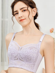 Lace Wireless Push Up Bra - Comfortable and Supportive