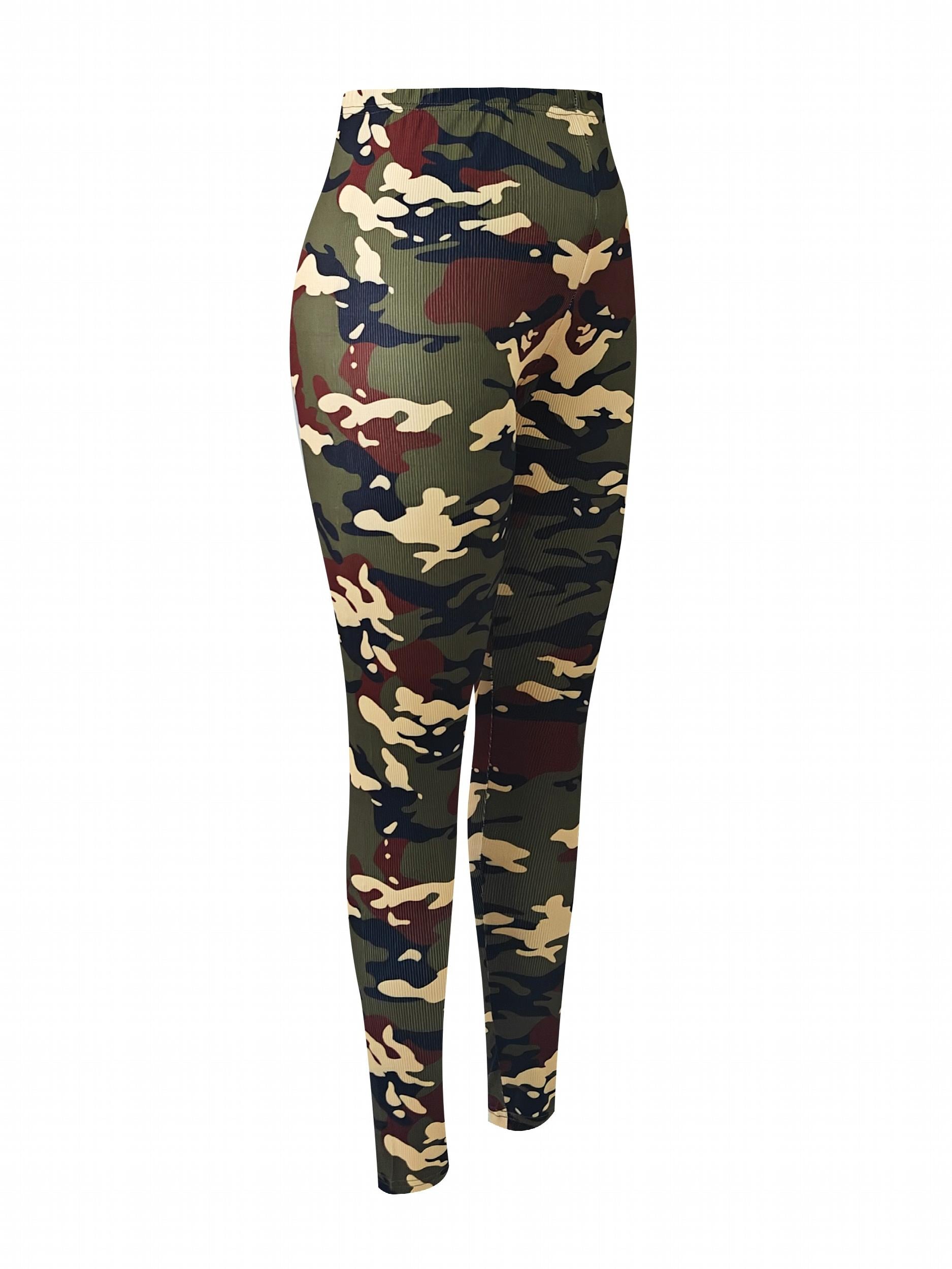 Camouflage Printed Yoga Pants High Stretch Leggings