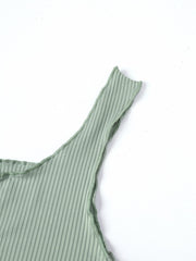 Tank Top & Lace Up Shorts Pajama Set