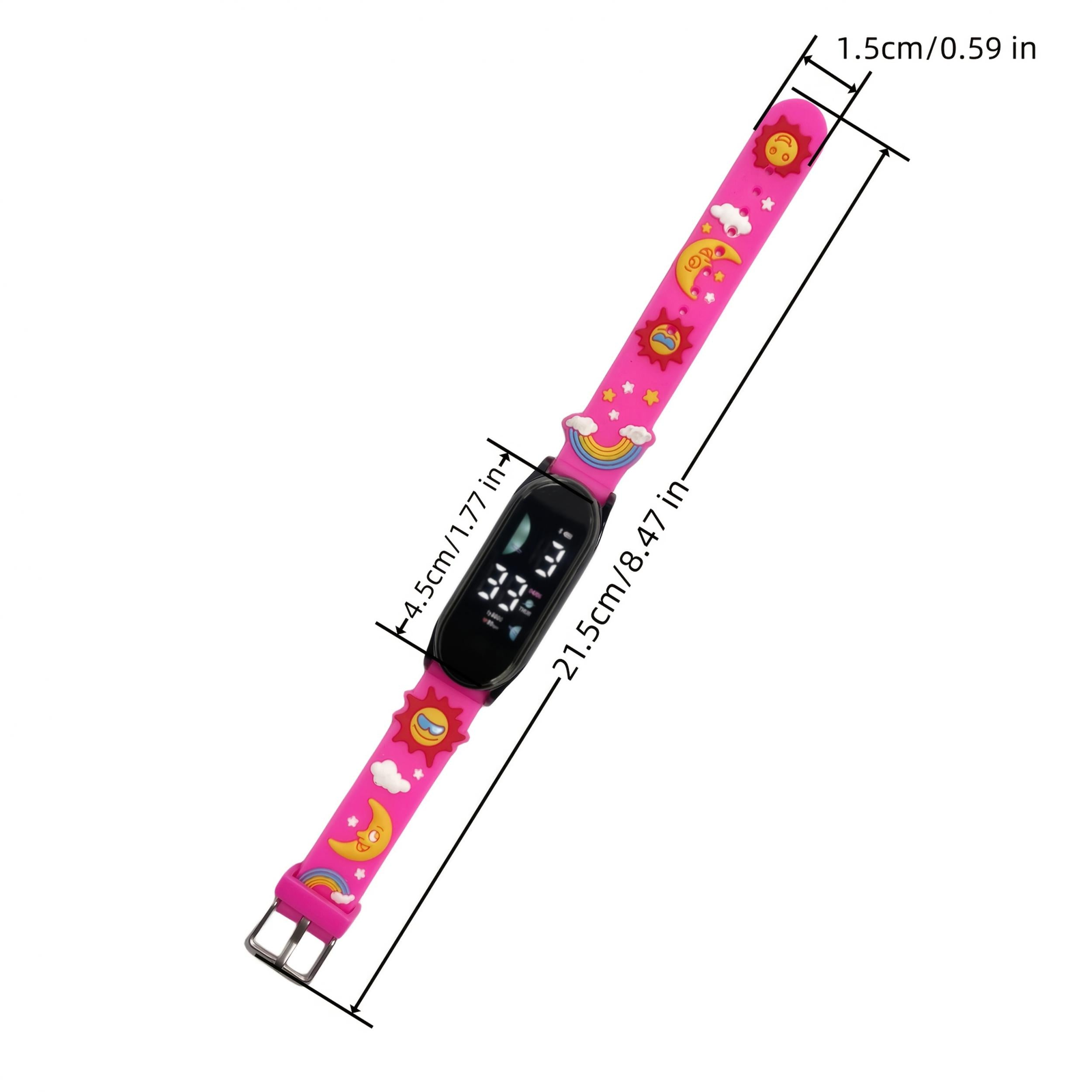 Soccer Car Print Digital Watch TPU Strap Casual Wear Birthday
