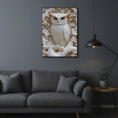 3D Embossed Owl Paper Puzzle Toy Forest Scene with Flowers & Birds