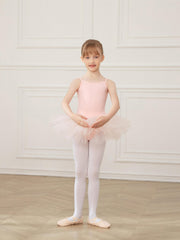 Girls Cami Ballet Tutu Dress Mesh Leotard Dance