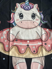 Girls 3D Pony Graphic Tee for Summer Outdoor Activities