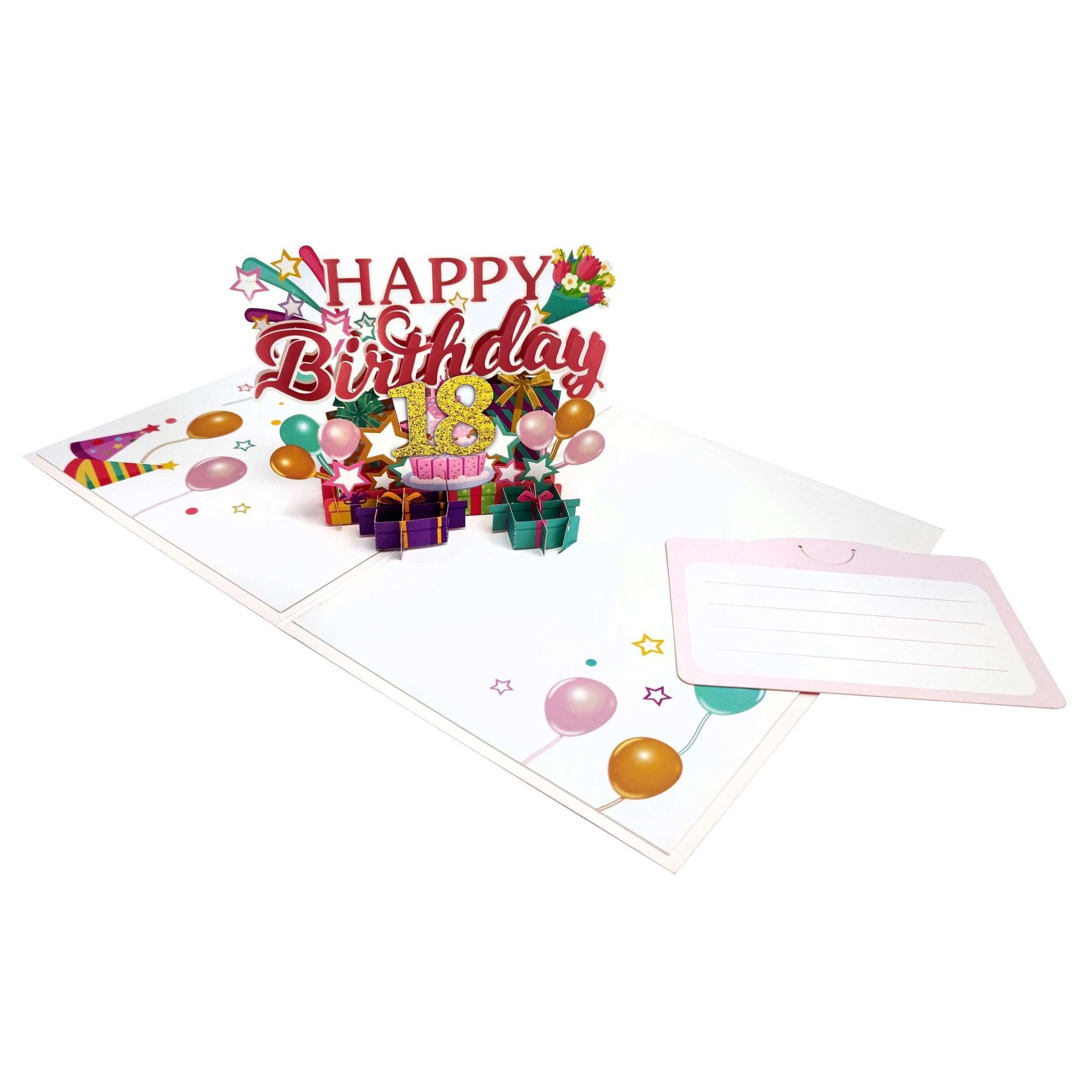 3D Birthday Greeting Card Popup Card Friends Celebration Card