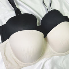 2 Pack Plus Size Seamless Lightly Padded T shirt Bralette Set