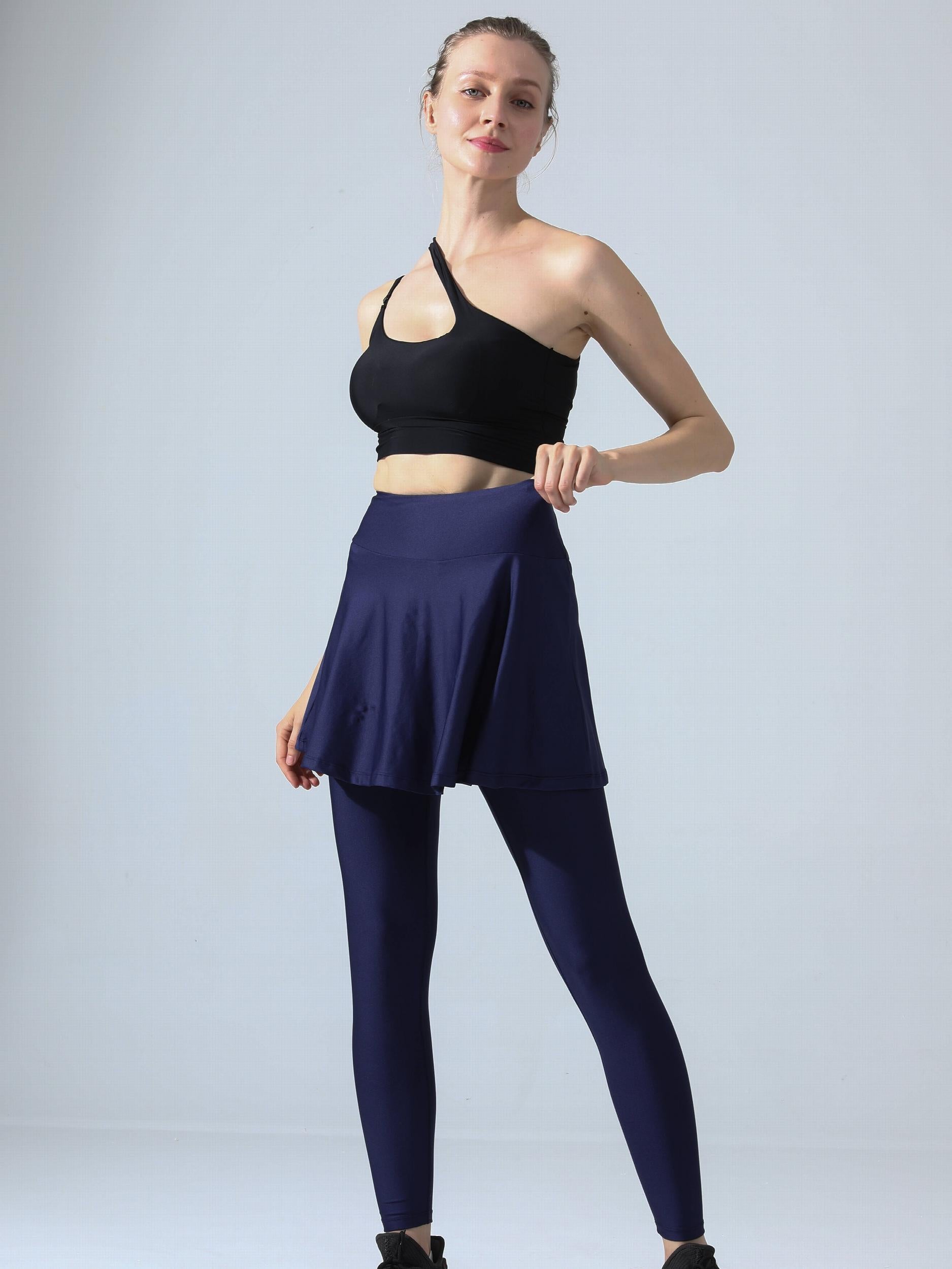 2 in 1 Sports Skirts With Leggings Running Golf Tennis Skorts Women's Activewear