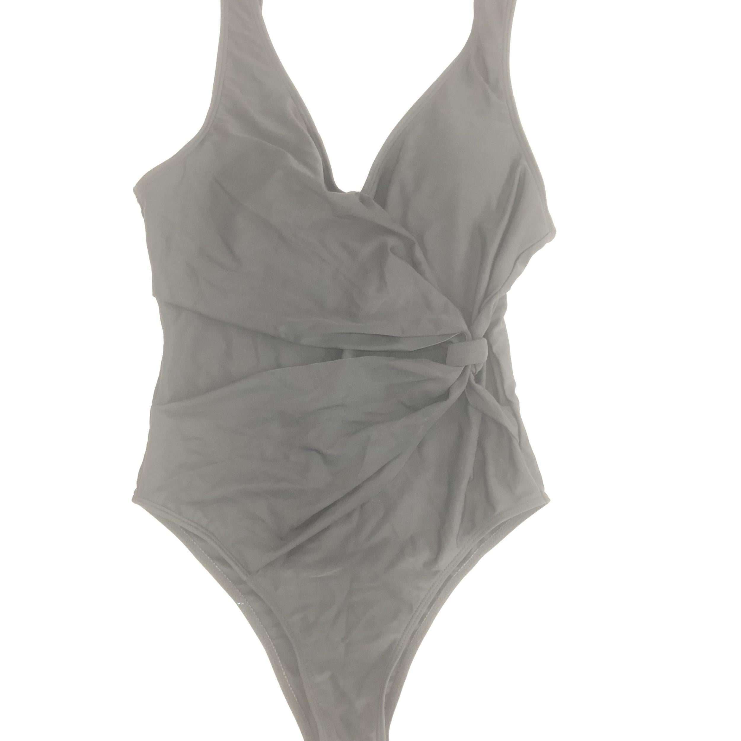 Ruched Knot High Cut One Piece Swimsuit for Women