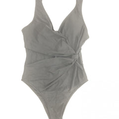 Ruched Knot High Cut One Piece Swimsuit for Women