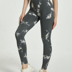 Tie Dye High Stretch Sports Leggings High Waist Yoga Running Tight Pants