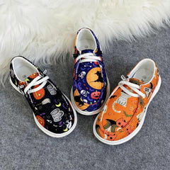 Girls Halloween Loafer Shoes Lightweight Comfortable Slip-On