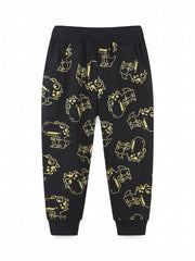 Dinosaur Print Boys Cotton Long Pants Spring Autumn Kids Clothing
