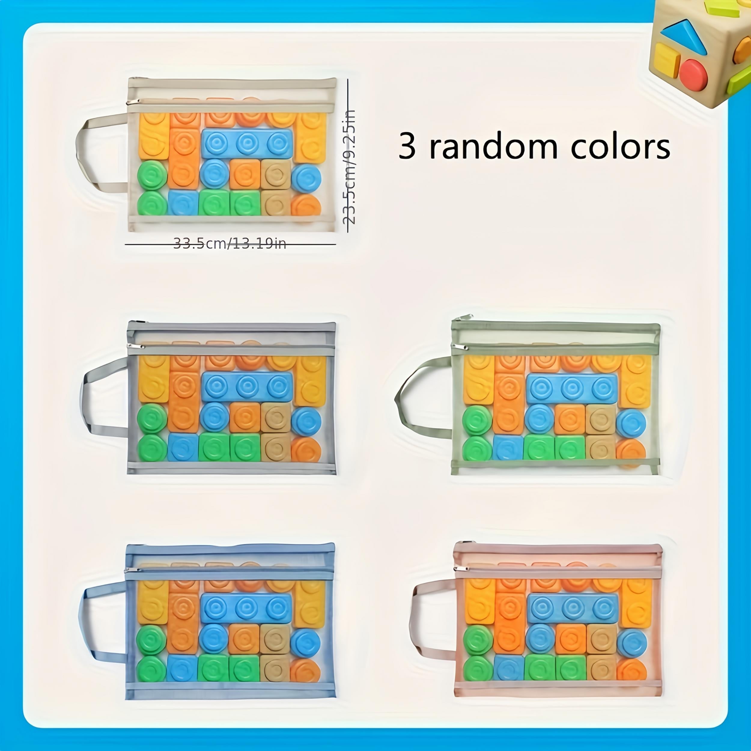 3 piece Toy Puzzle Storage Bag Building Block Sorting Artifact