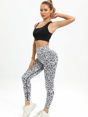 Leopard Print High Waist Butt Lifting Leggings for Women