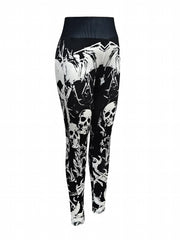 Halloween Skull High Waist Yoga Leggings