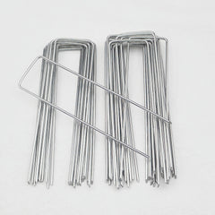 50pcs Heavy Duty U Shaped Garden Stakes for Weed Fabric & Netting