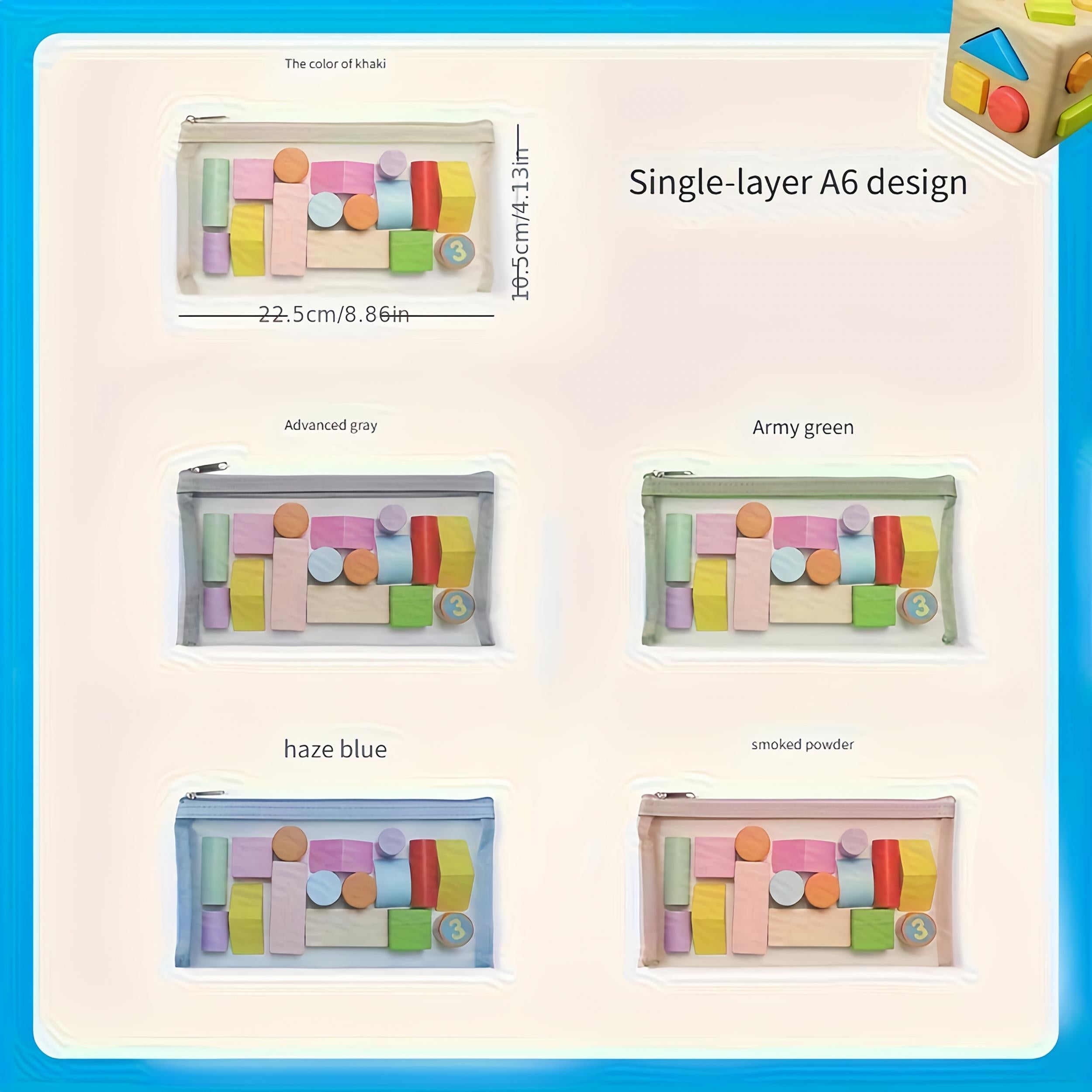 3 piece Toy Puzzle Storage Bag Building Block Sorting Artifact