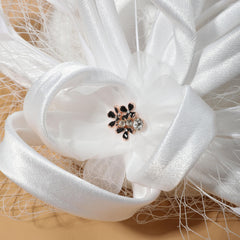 Feather Veil Fascinators Hat French Hepburn Style Pillbox Hats