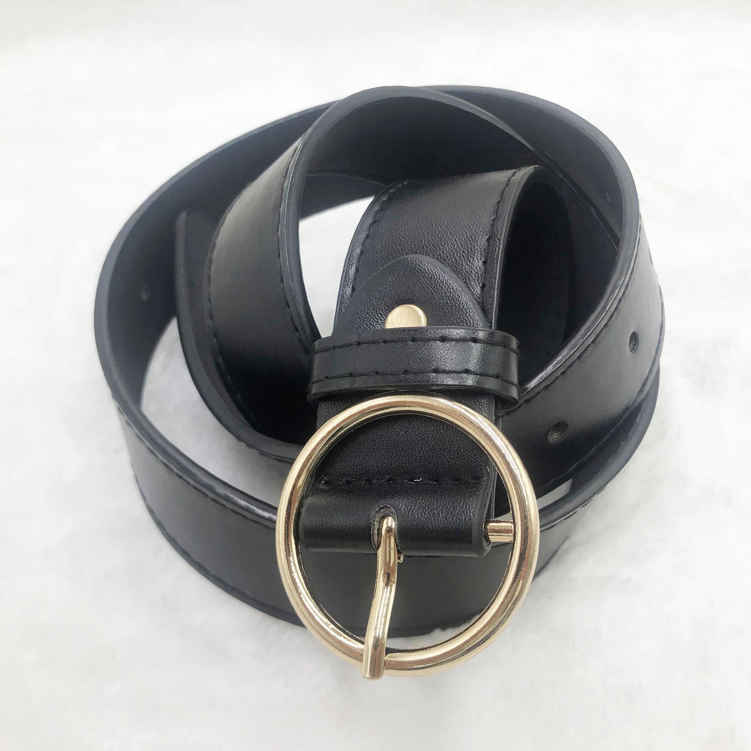 Men's Pin Buckle Leather Belt for Jeans Pants