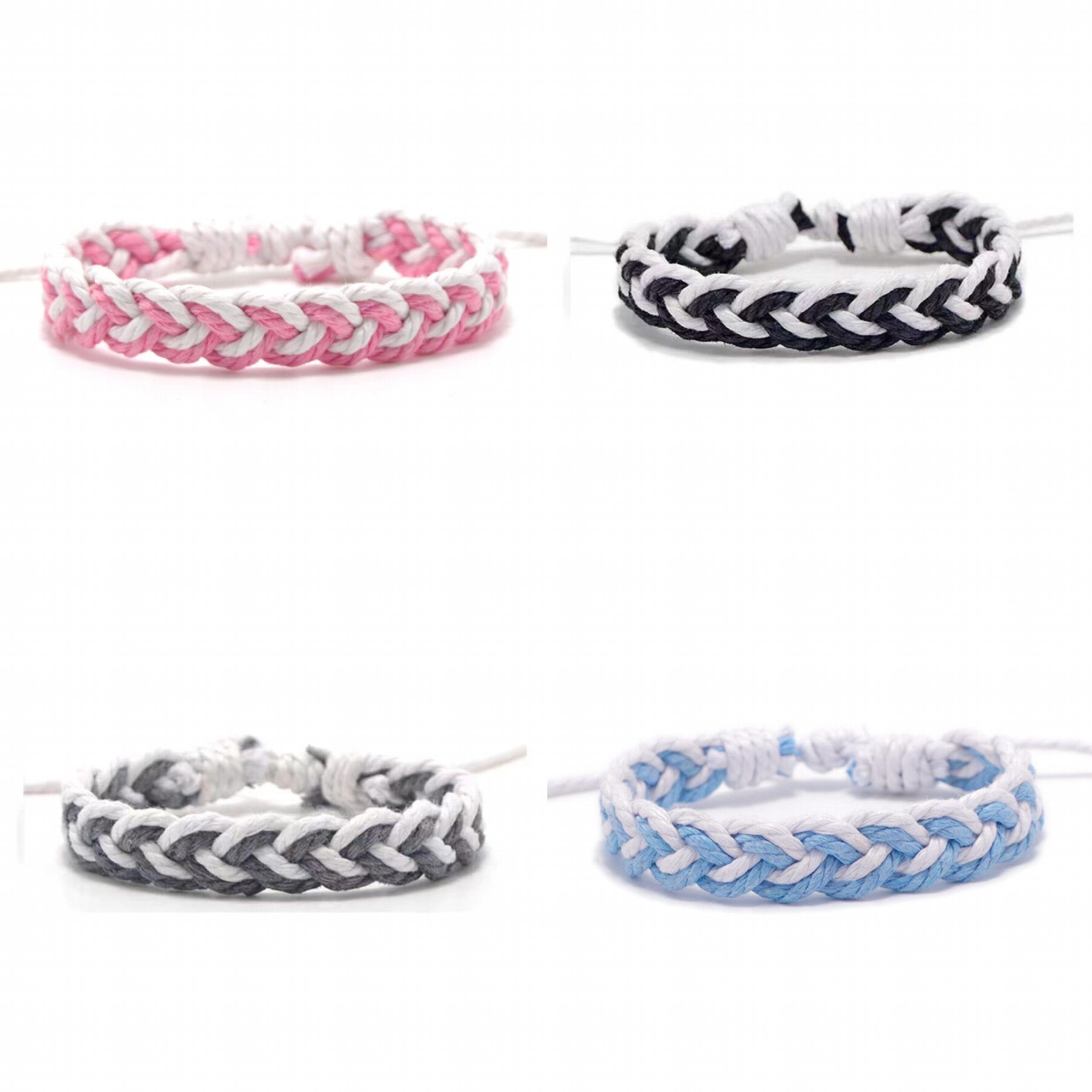Men's Wax Rope Woven Bracelet
