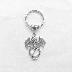 Viking Dragon Keychain Retro Animal Key Ring Purse Bag Car Key Charm Gift