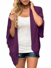 Sheer V Neck Chiffon Blouse Women's Swimwear & Clothing