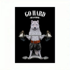 Animal Weightlifting Canvas Inspirational Wall Art for Fitness Room