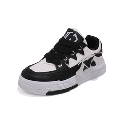 Women's Chunky Sneakers Non-slip Sports Shoes Low Top Thick Bottom