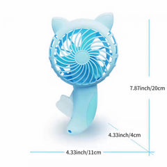 Mini Handheld Cat Ear Cartoon Cooling Fan Toy