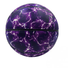 Lightning Purple Size 7 Basketball for Training and Entertainment Game