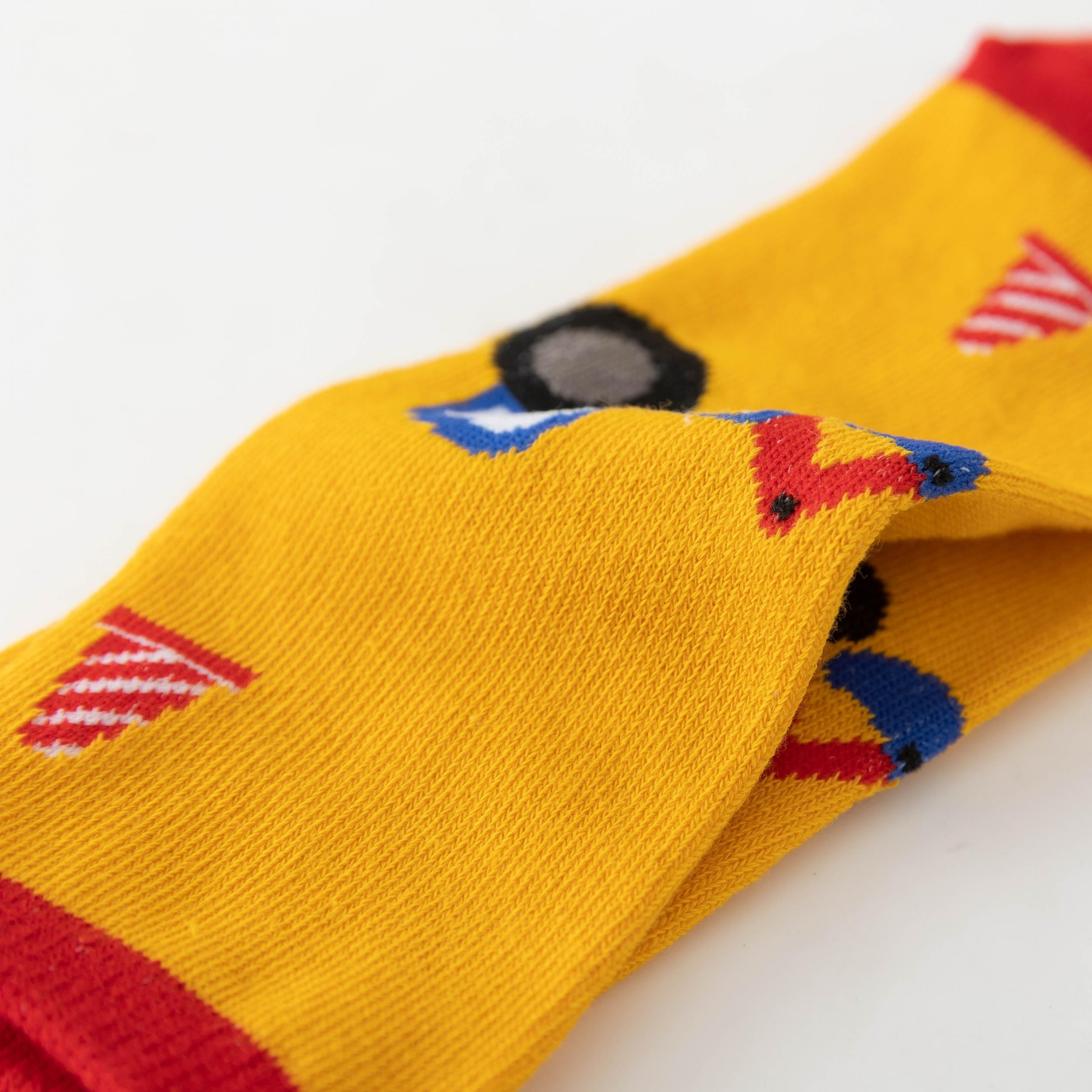 5 Pairs Kids Cartoon Pattern Crew Socks