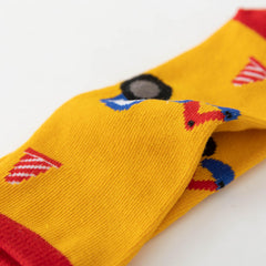 5 Pairs Kids Cartoon Pattern Crew Socks