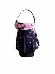 Floral Print Tankini Set Plus Size Two Piece