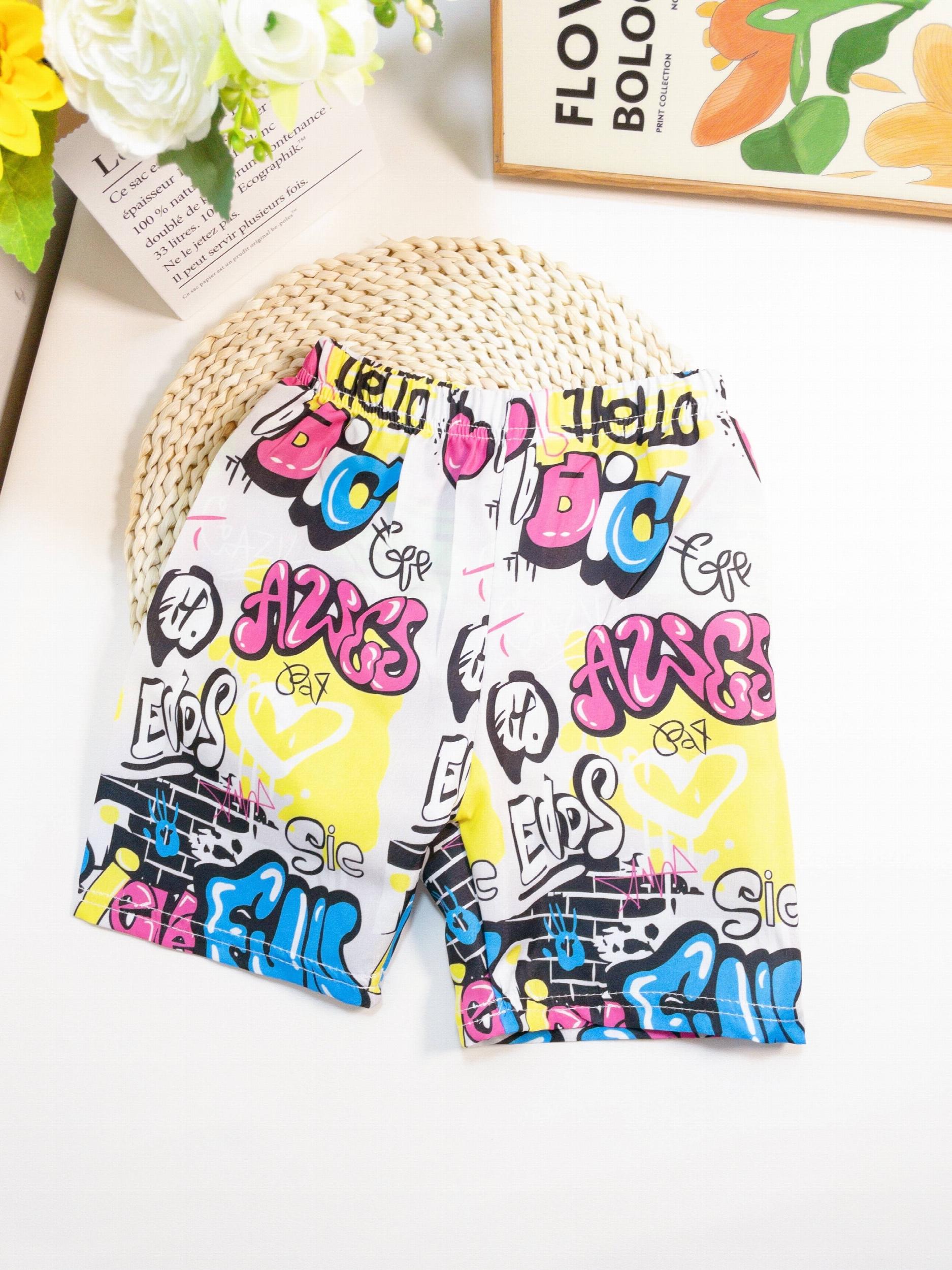 Boys Dinosaur Letter Print Casual Shorts, Kids Summer Clothes