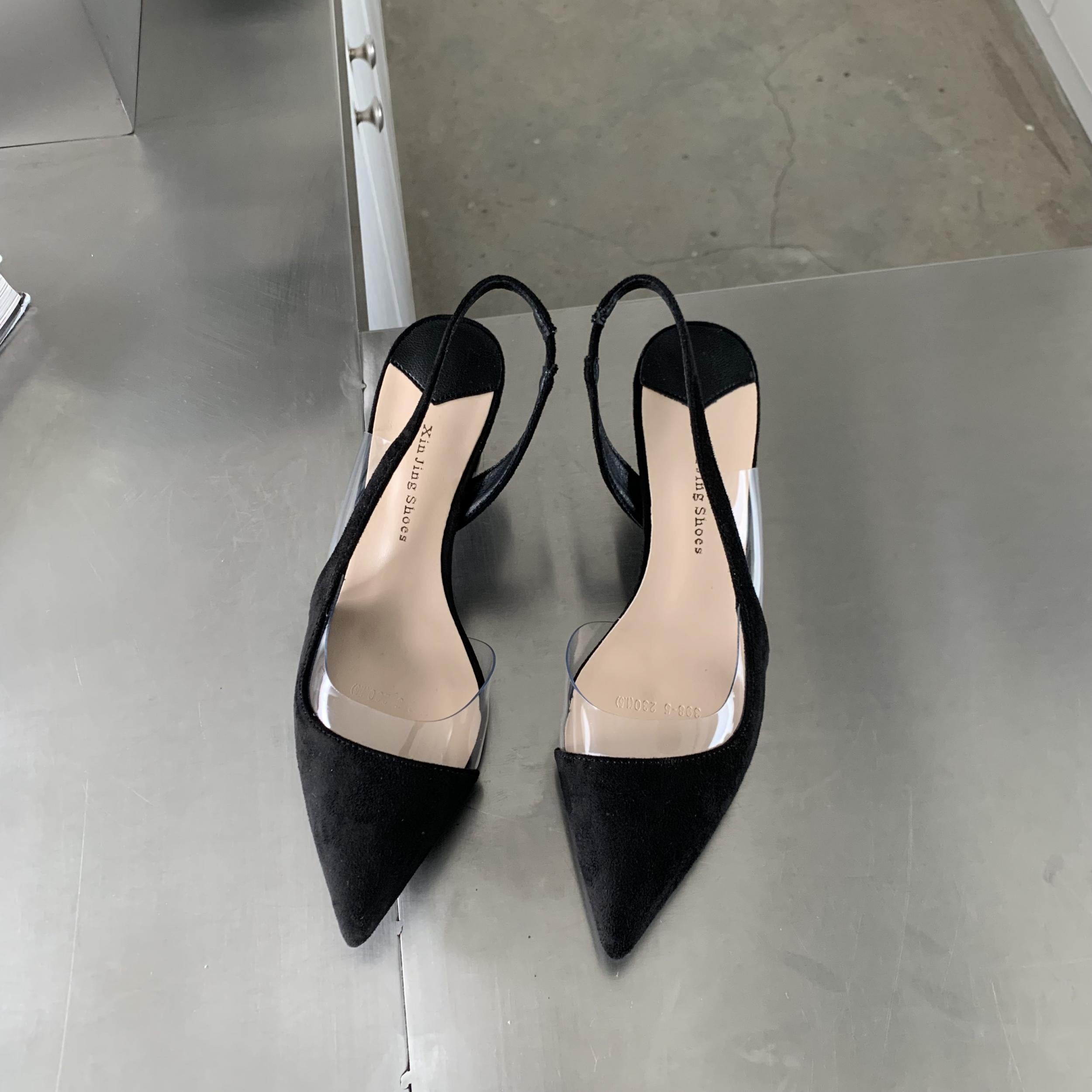 Stiletto Heel Pointed Toe Pumps Slingback Work Shoes